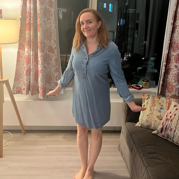 Medium blue jean size 8 cotton dress - Picture 1 of 6